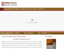 Tablet Screenshot of hotelsuhail.in